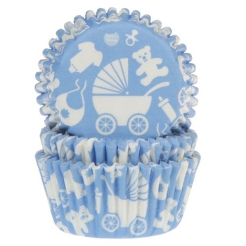 Cupcake Backförmchen - Baby Blau